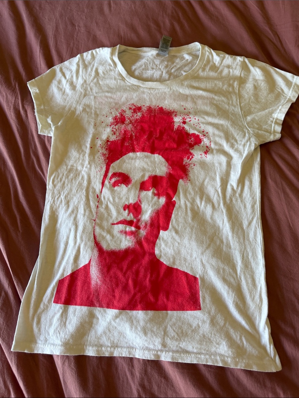 Morrissey T-Shirt with Red Print United Palace Theatre 2023 sz S